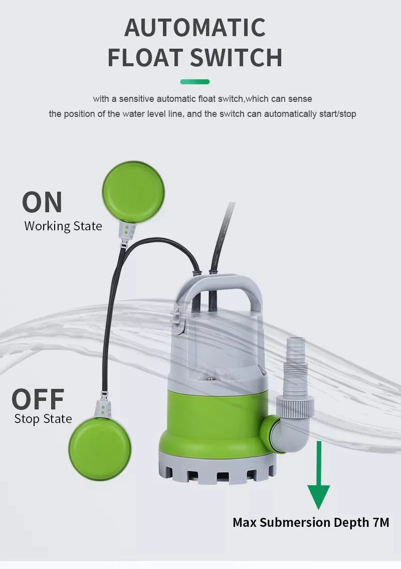 Sewage Submersible Pump Garden Sump Pump with Separate Float