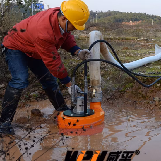Tragbare hydraulische Schlammpumpe mit hoher Förderhöhe von 4 Zoll, Tauchpumpe im Angebot