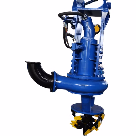 Hydraulische Schlamm-Sandbagger-Tauchschlammpumpe. Schlammtransport mit Kreiselpumpen. Schlammpumpe mit Rührwerk